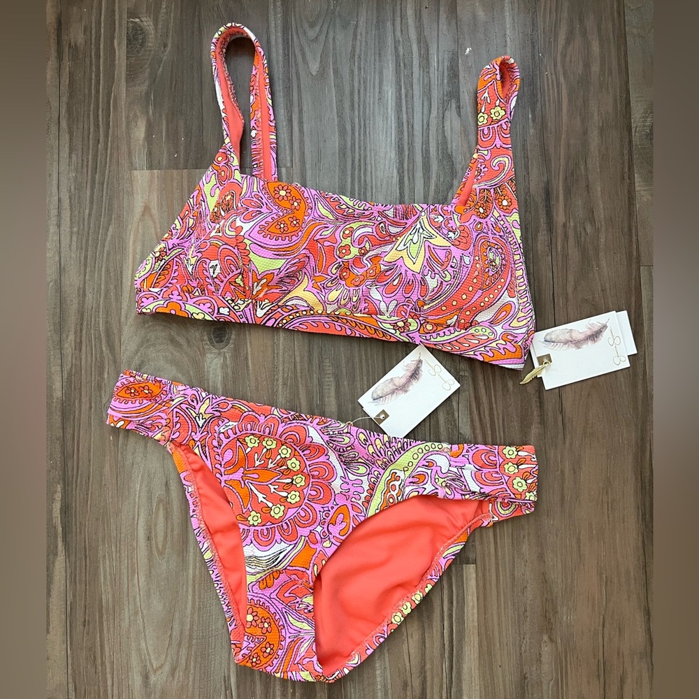 Jessica Simpson Flower Child Bikini Set